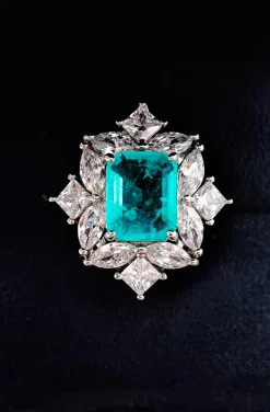 ANILLO AGUA MARINA