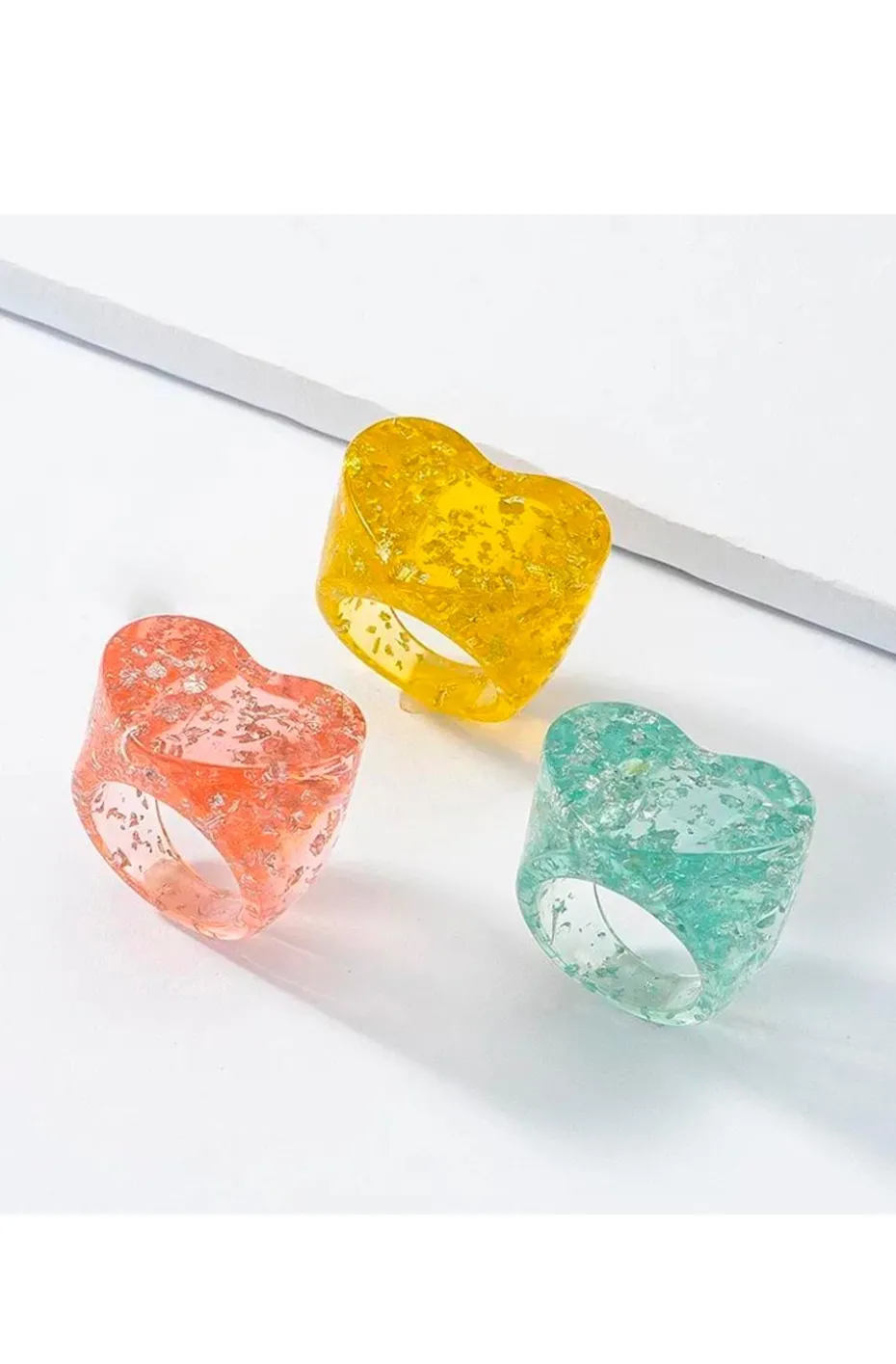 ANILLO CANDY VERDE AGUA