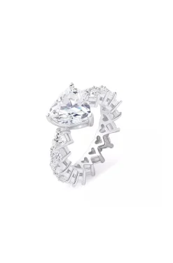 ANILLO CORAZONES PLATA