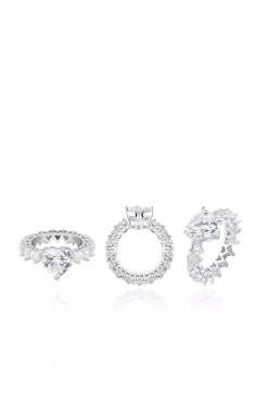ANILLO CORAZONES PLATA