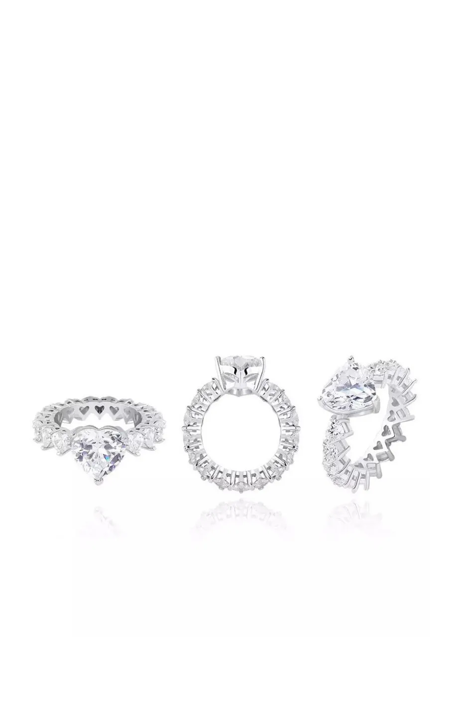 ANILLO CORAZONES PLATA