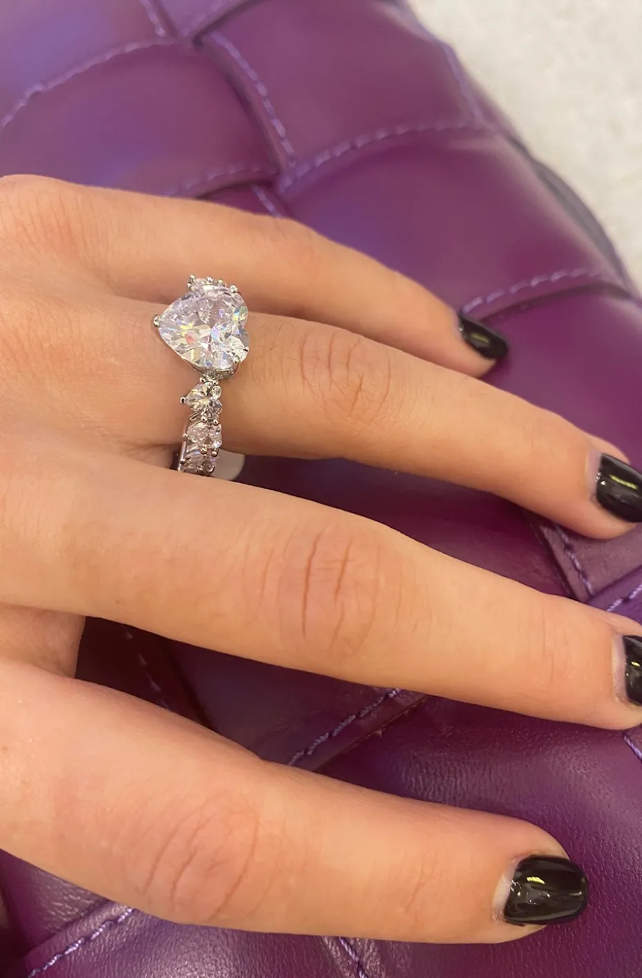 ANILLO CORAZONES PLATA