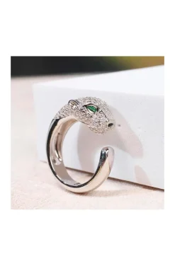 ANILLO DE PLATA TIGRE OJOS ESMERALDA