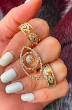 ANILLO DORADO OJOS DE LA SUERTE LUCKY EYES