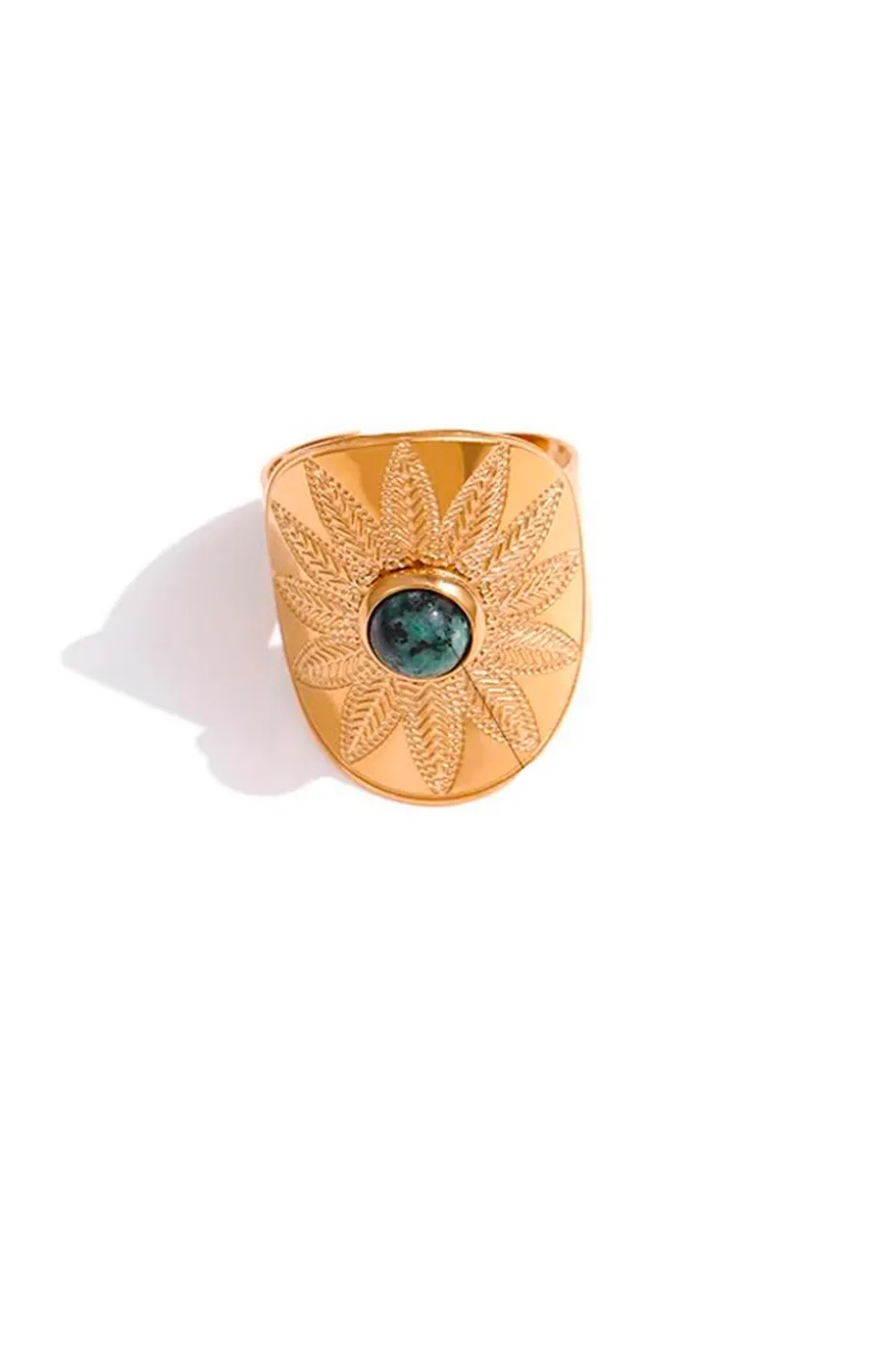 ANILLO FLOR Y TURQUESA
