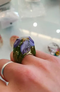 ANILLO FLORES VIOLETA