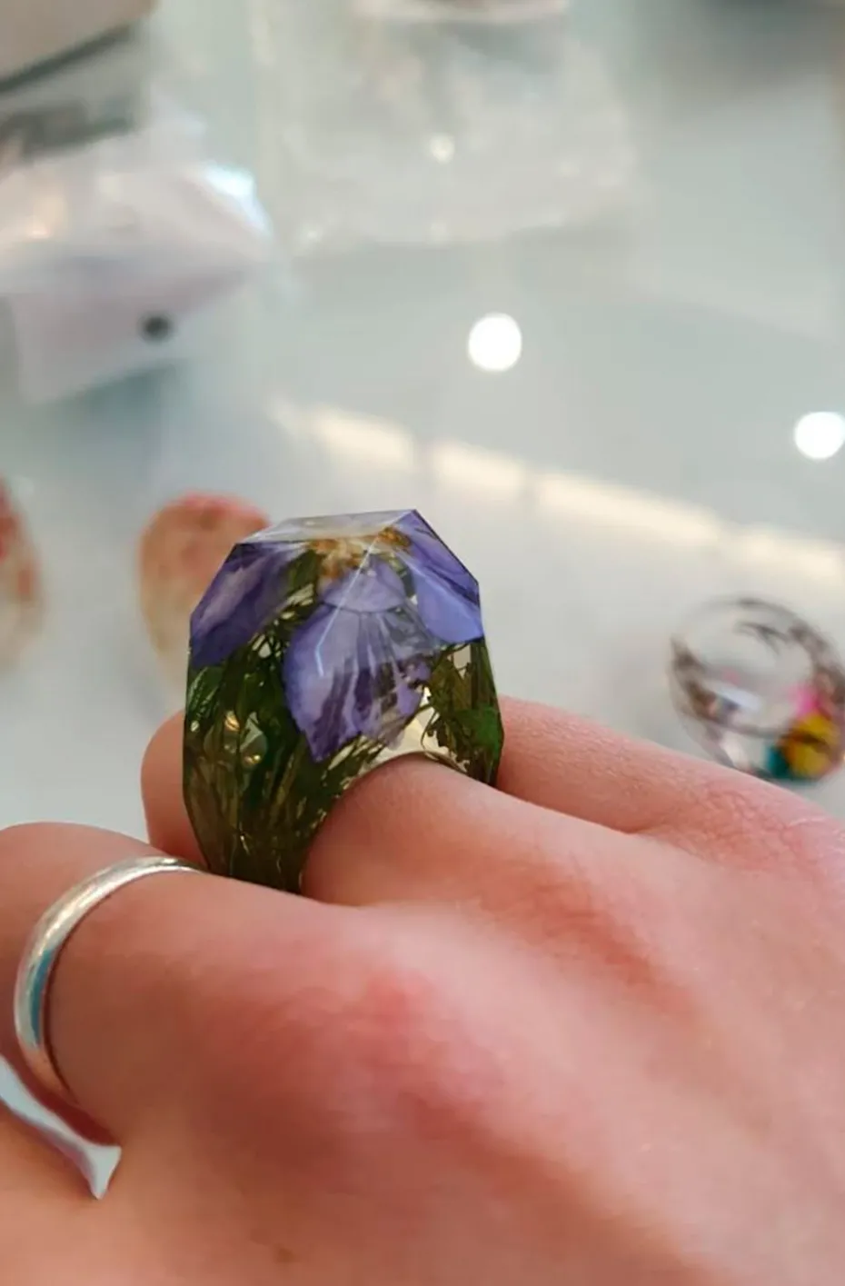 ANILLO FLORES VIOLETA