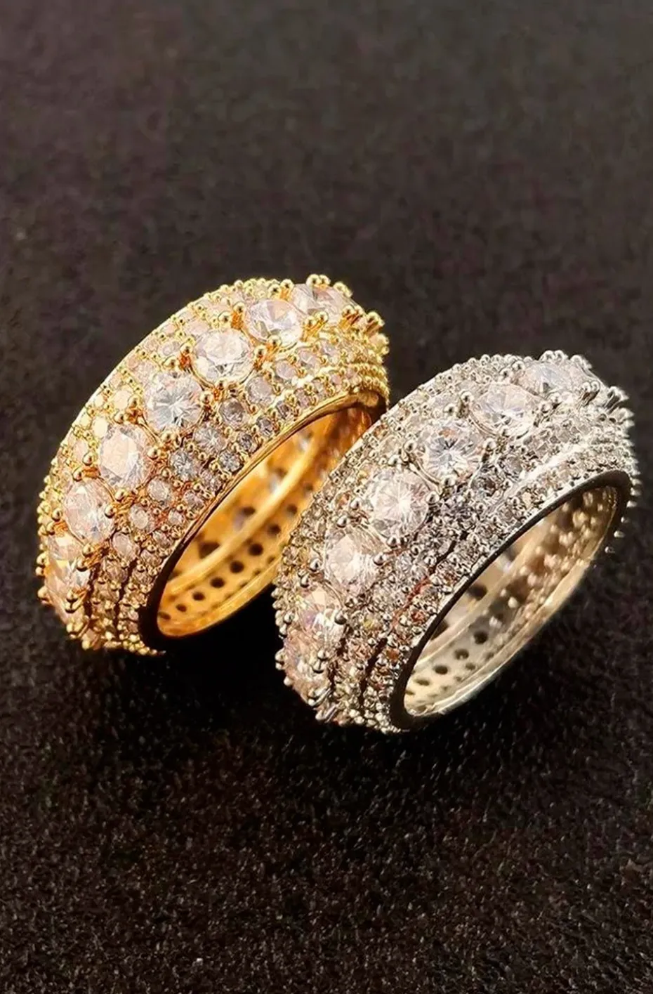 ANILLO HIP HOP DORADO