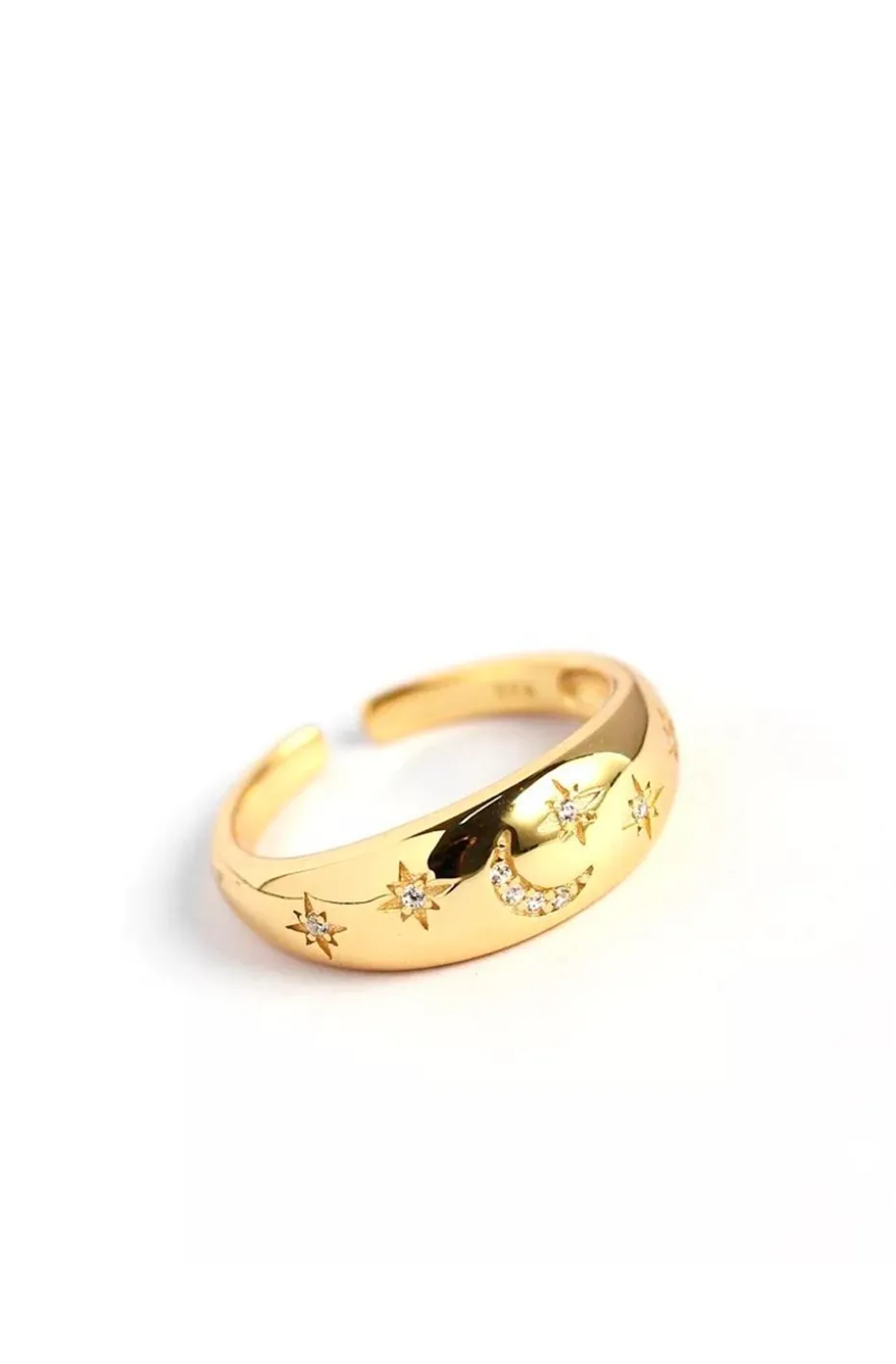 ANILLO LUNA Y ESTRELLAS ESTILO BOHEMIO
