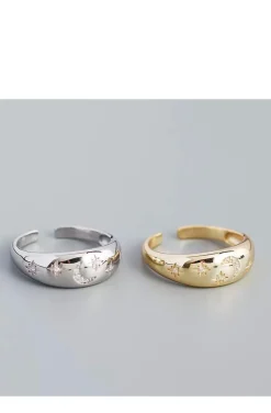 ANILLO LUNA Y ESTRELLAS ESTILO BOHEMIO