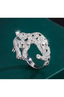 ANILLO PANTERA EN PLATA