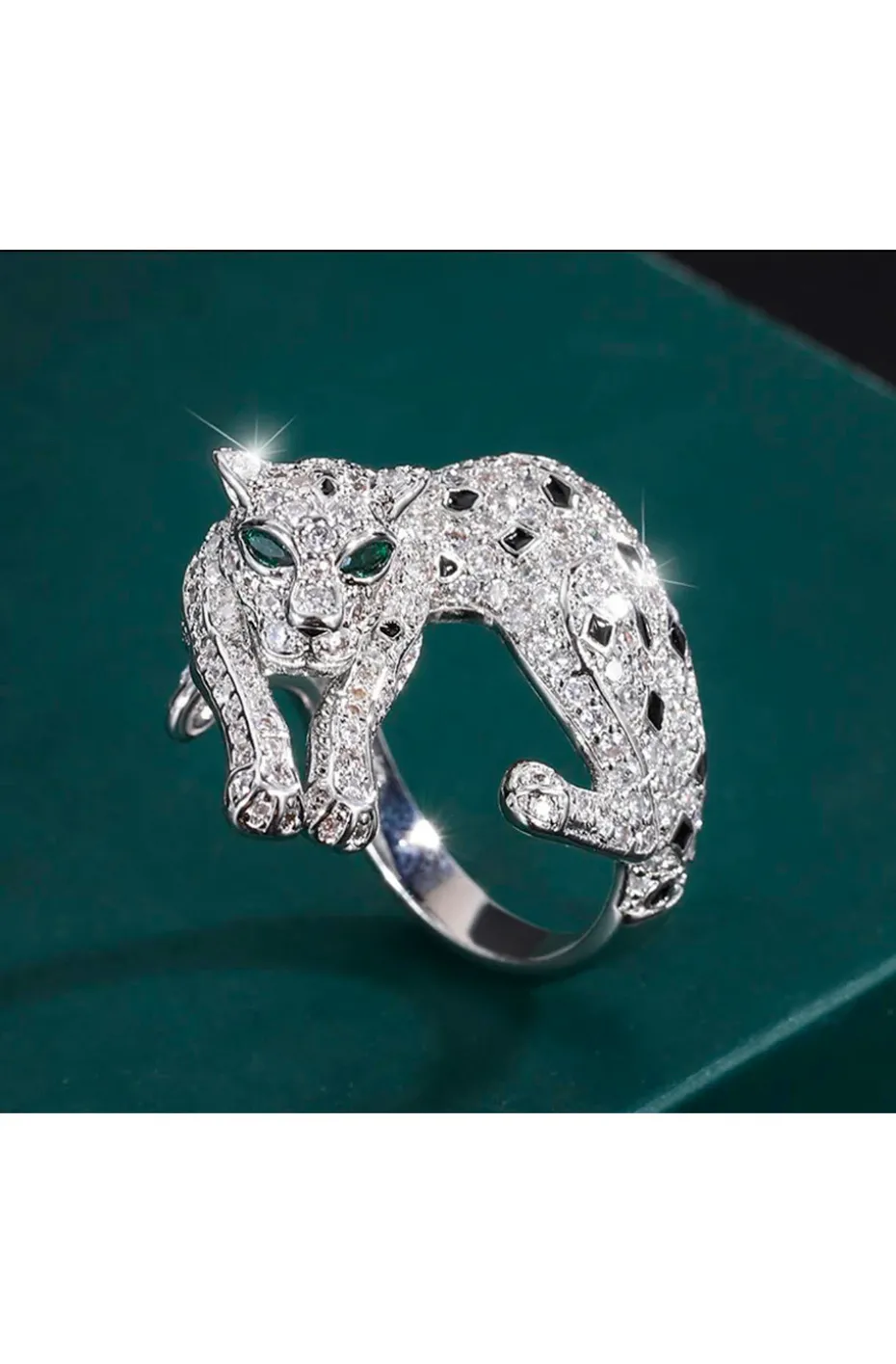 ANILLO PANTERA EN PLATA