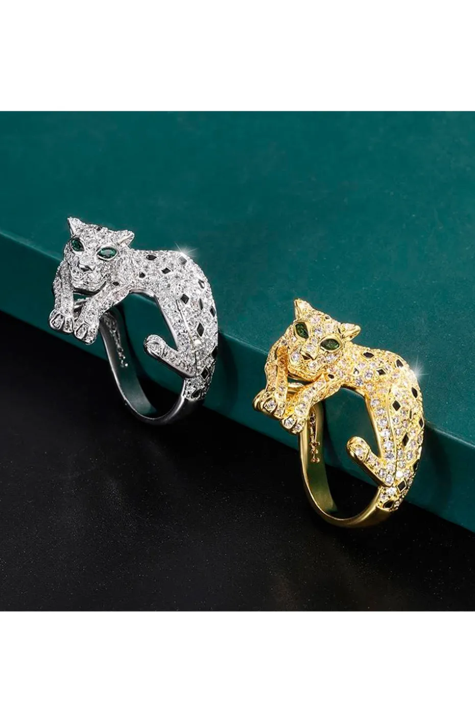ANILLO PANTERA EN PLATA