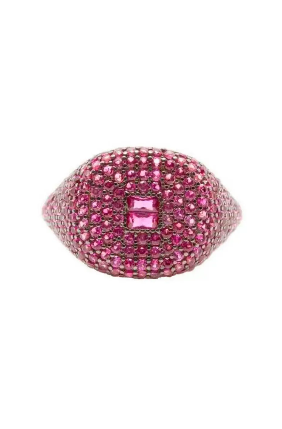 ANILLO PIEDRAS FUCSIA