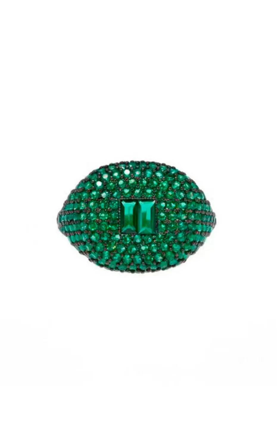 ANILLO PIEDRAS VERDE ESMERALDA