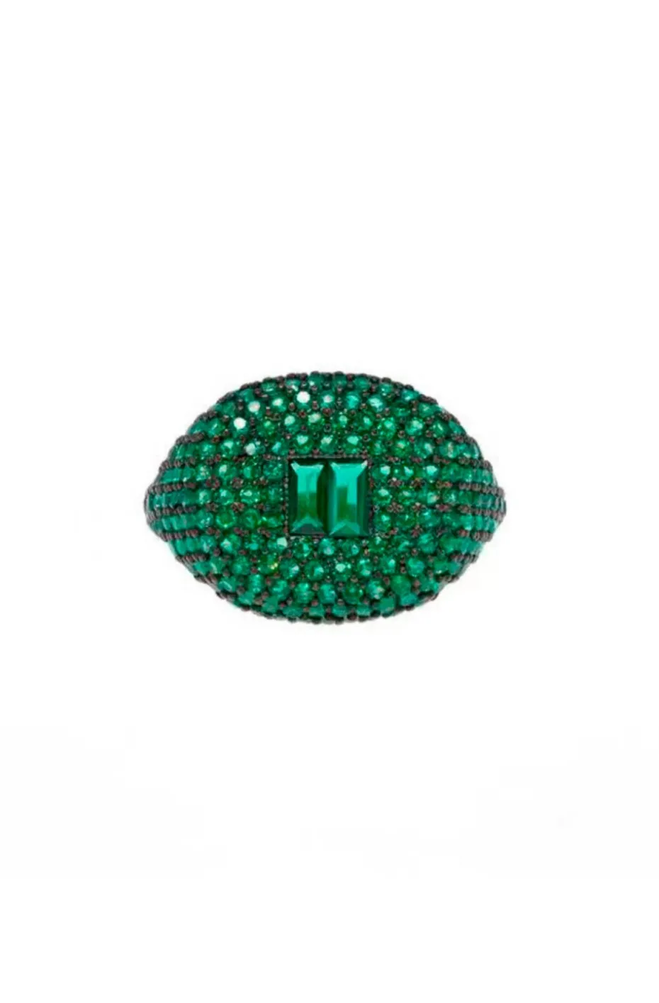 ANILLO PIEDRAS VERDE ESMERALDA