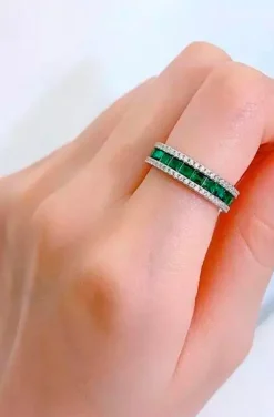 ANILLO PRINCESA ESMERALDA VERDE