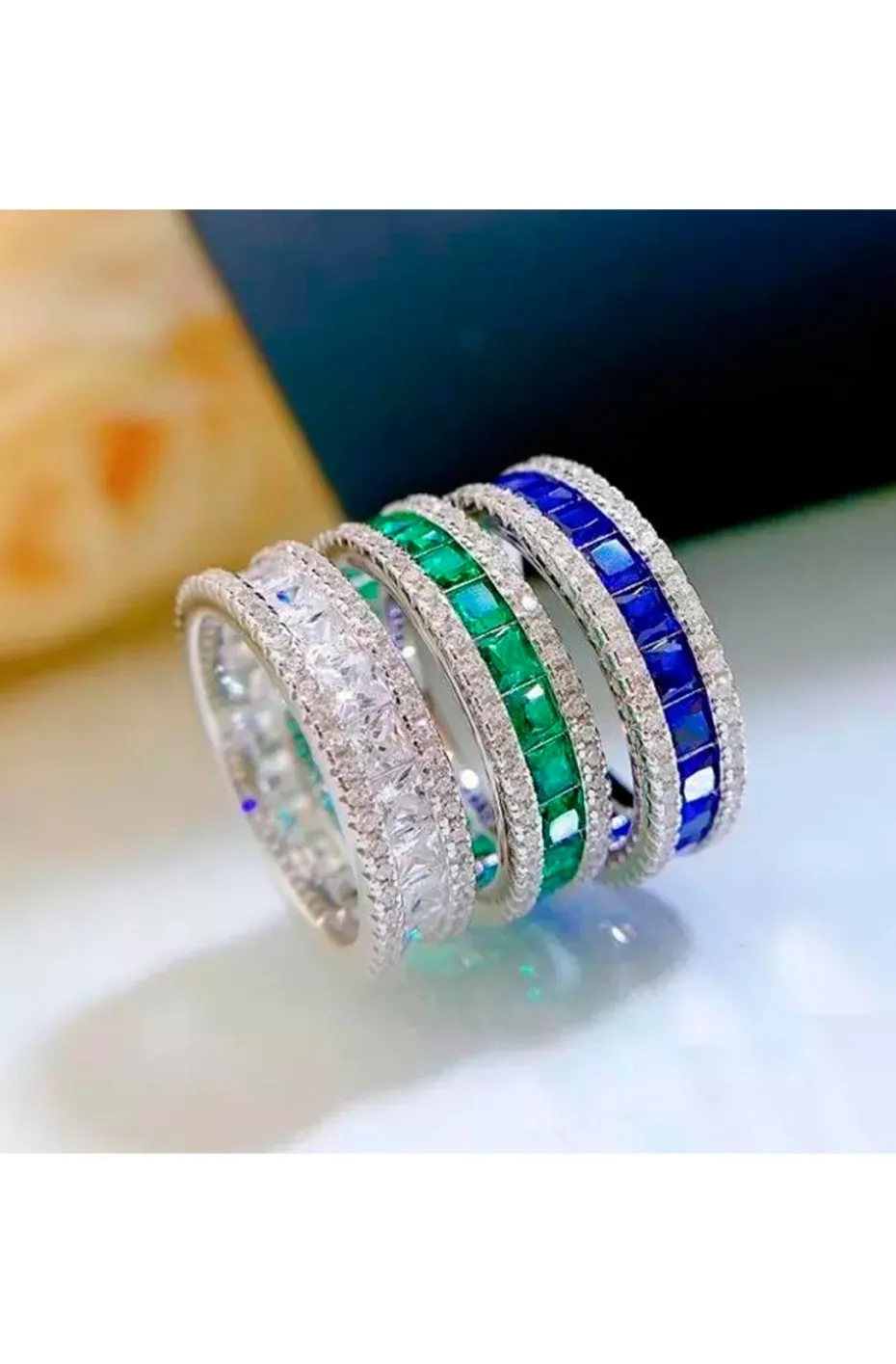 ANILLO PRINCESA ESMERALDA VERDE