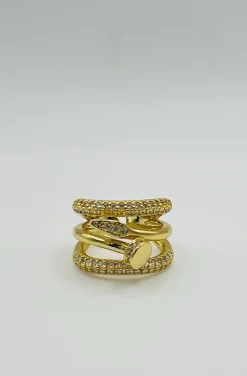 ANILLO TORNILLO VUELTAS DORADO