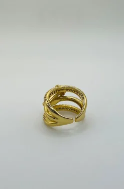 ANILLO TORNILLO VUELTAS DORADO