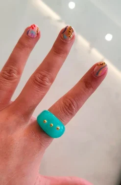 ANILLO VERDE AGUA
