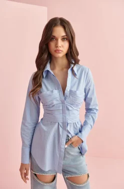 BAHIA SHIRT IN BLUE BY FETICHE SUANCES