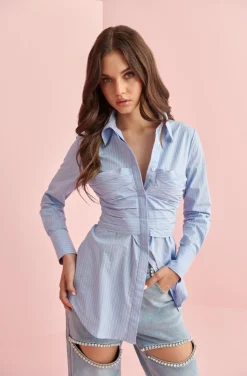 BAHIA SHIRT IN BLUE BY FETICHE SUANCES