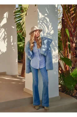 BAHIA SHIRT IN BLUE BY FETICHE SUANCES