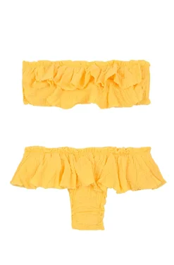 BIKINI AMARILLO VOLANTES