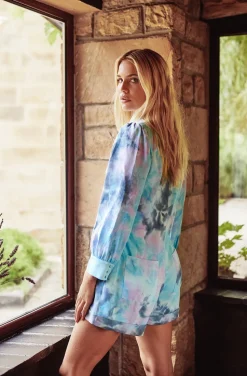 BLUE ROMPER TIE DYE FETICHE SUANCES