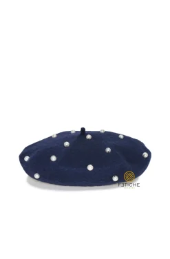 BOINA AZUL NOCHE PERLAS