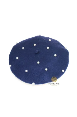 BOINA AZUL NOCHE PERLAS