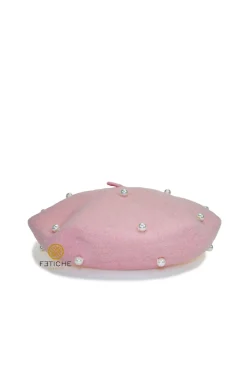 BOINA ROSA PASTEL PERLAS