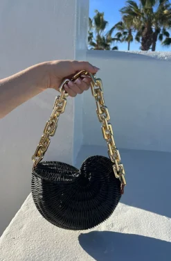 BOLSO CARACOLA NEGRO