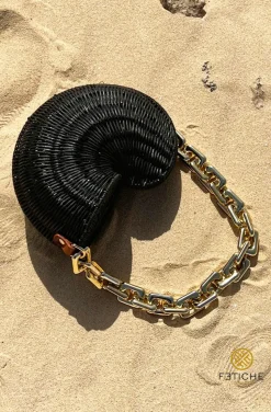 BOLSO CARACOLA NEGRO