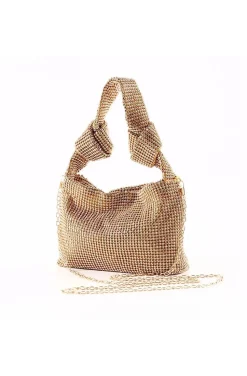 BOLSO CRISTALES DORADO CHARISSE