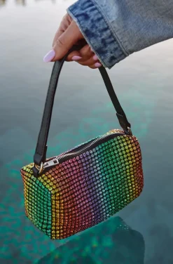 BOLSO CRISTALES MULTICOLOR