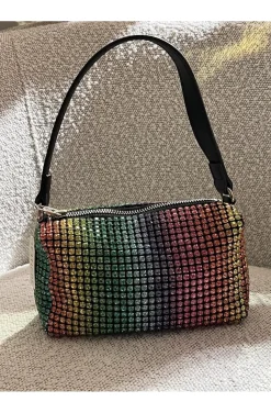 BOLSO CRISTALES MULTICOLOR