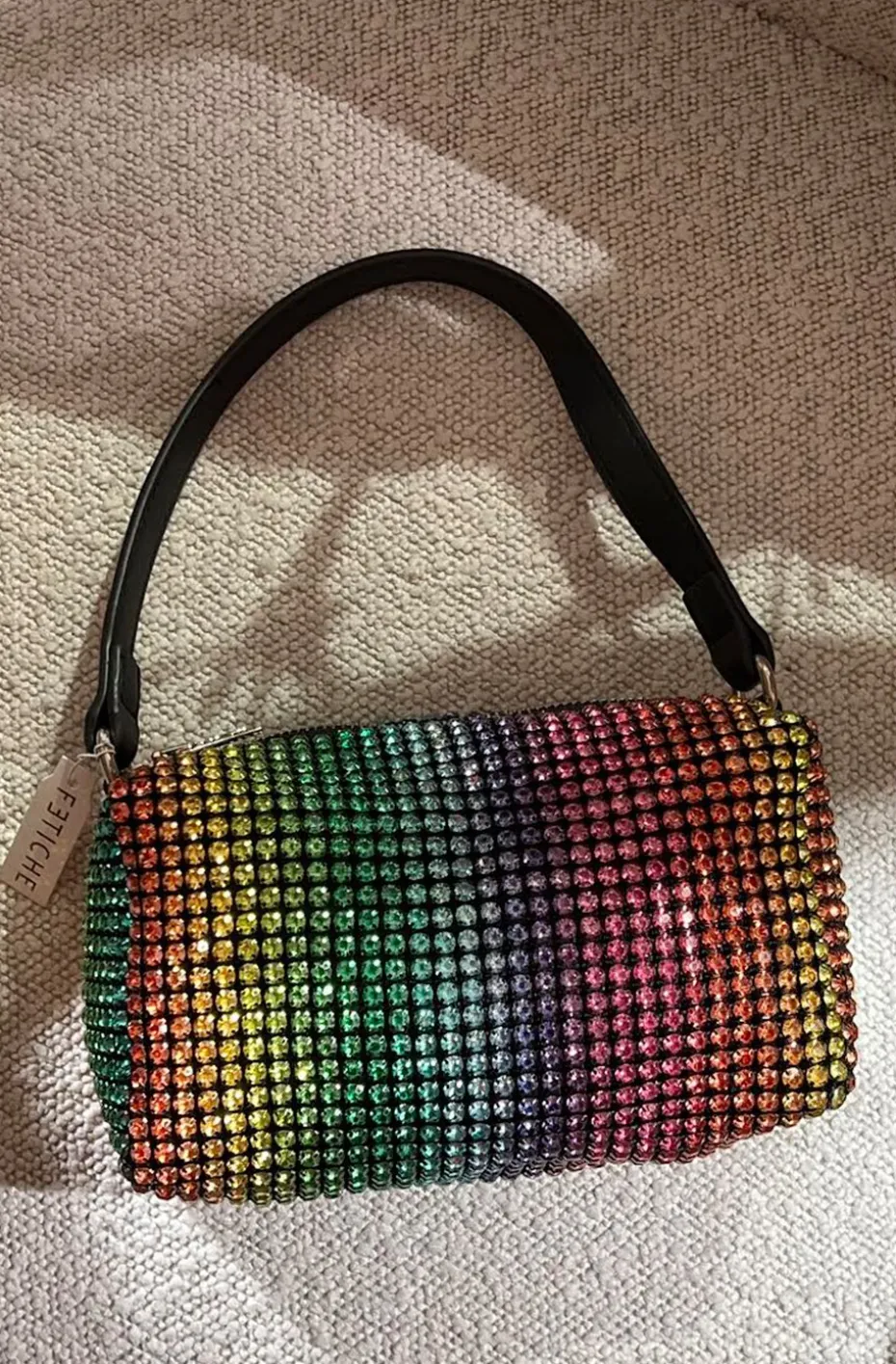 BOLSO CRISTALES MULTICOLOR