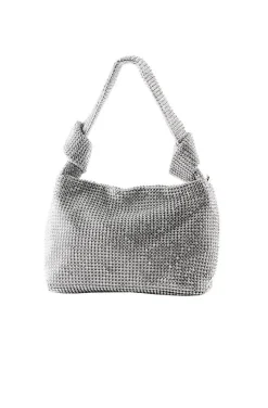 BOLSO CRISTALES PLATA CHARISSE