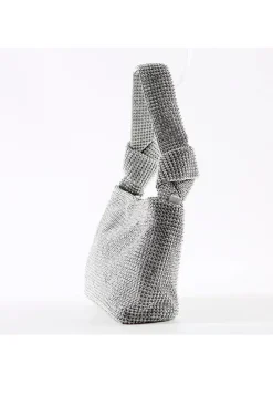 BOLSO CRISTALES PLATA CHARISSE