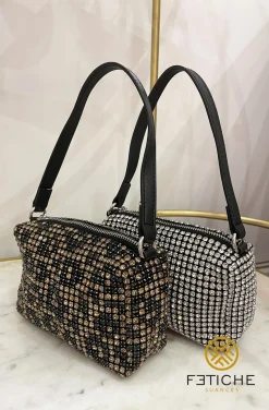 BOLSO DIAMONDS PLATA