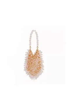 BOLSO JOYA ABALORIOS DORADO