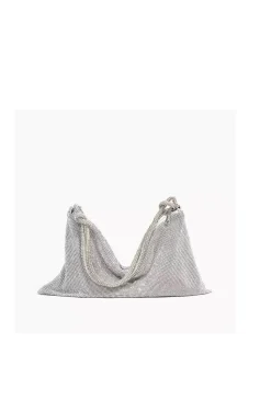 BOLSO JOYA CON CRISTALES PLATA
