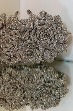 BOLSO JOYA ROSES PLATA
