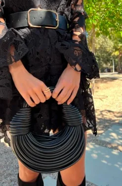 BOLSO NUDOS NEGRO