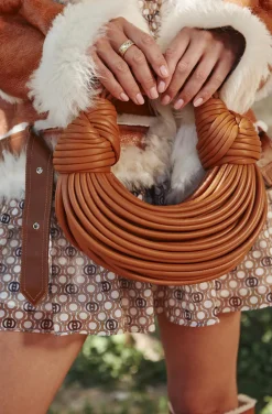 BOLSO NUDOS CAMEL