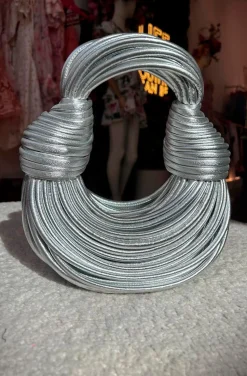 BOLSO NUDOS PLATA