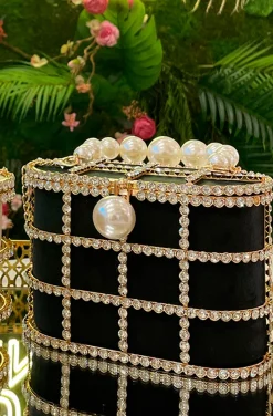 BOLSO PEARLS NEGRO