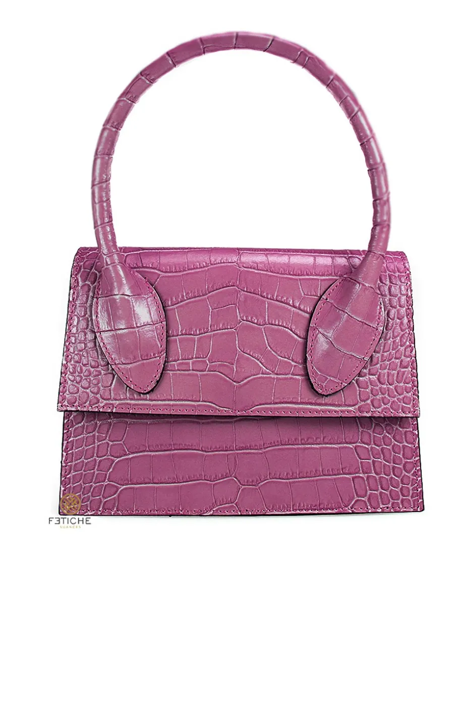 BOLSO PIEL NILO FUCSIA